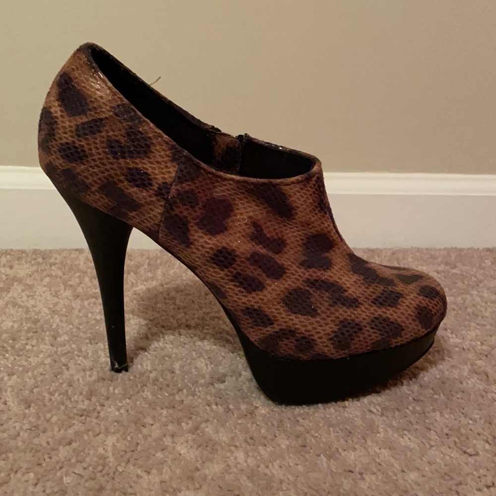 French Connection Cheetah Booties